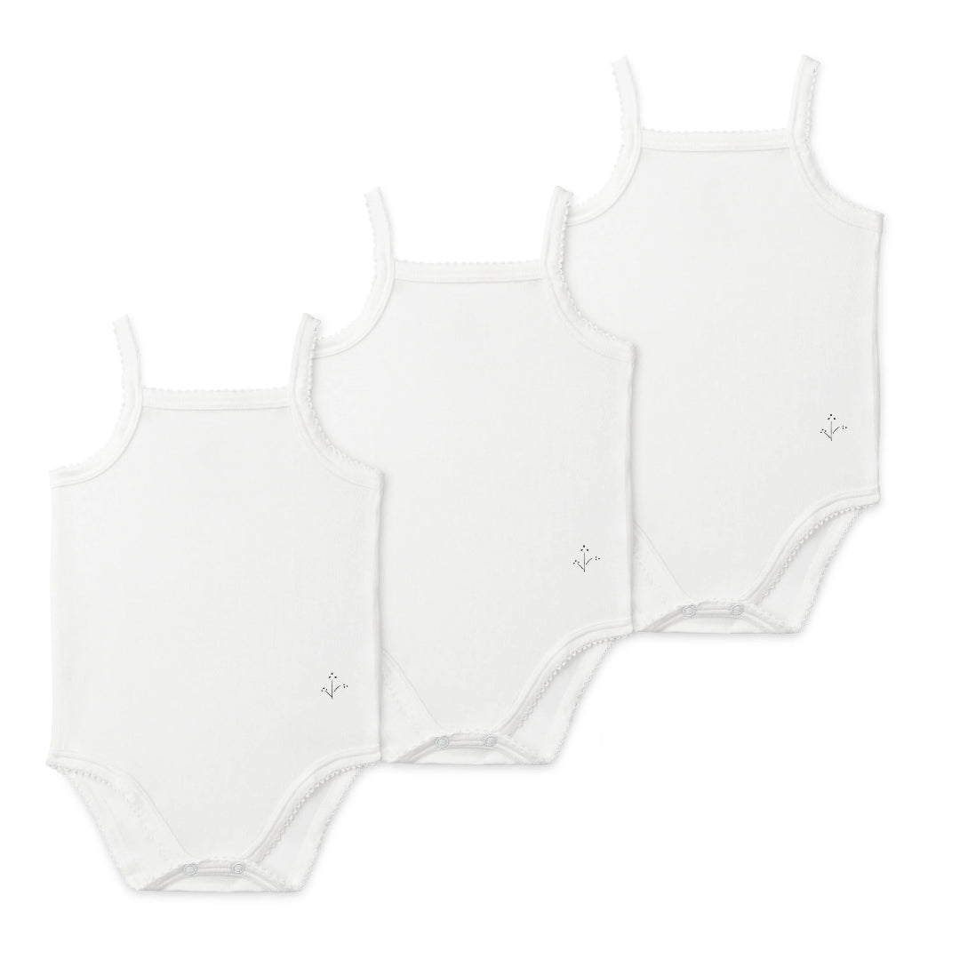 White Baby Girl Solid Undershirts