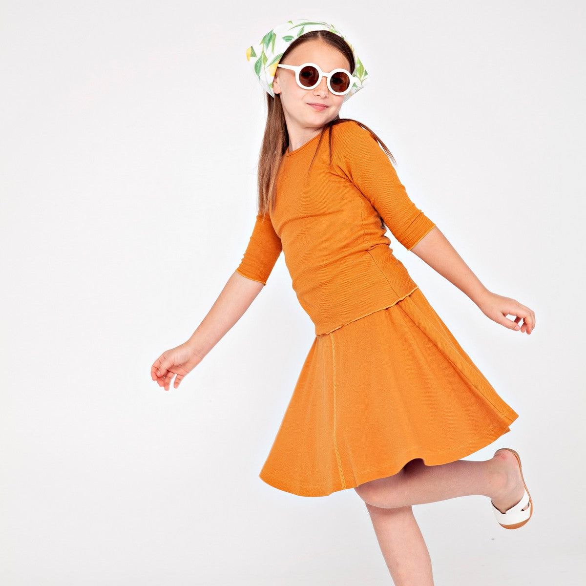 Teela Cinnamon Rib Skirt