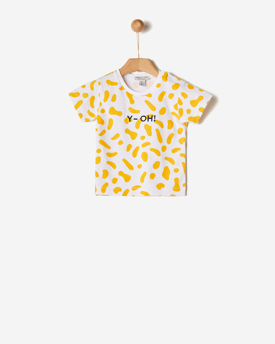 Yell-Oh Yellow & White Logo T-Shirt