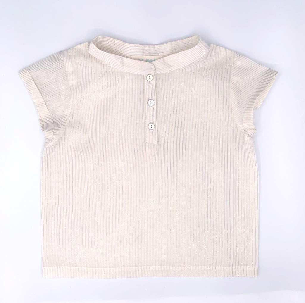 Bebe Belinha Lurex Top & Bloomer Set