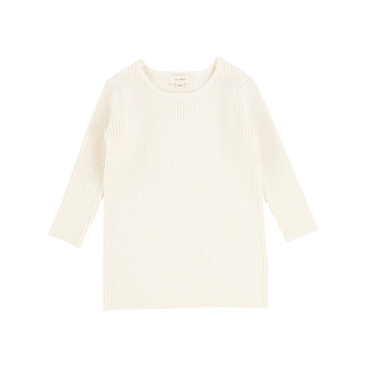 Cream Knit Crewneck Sweater