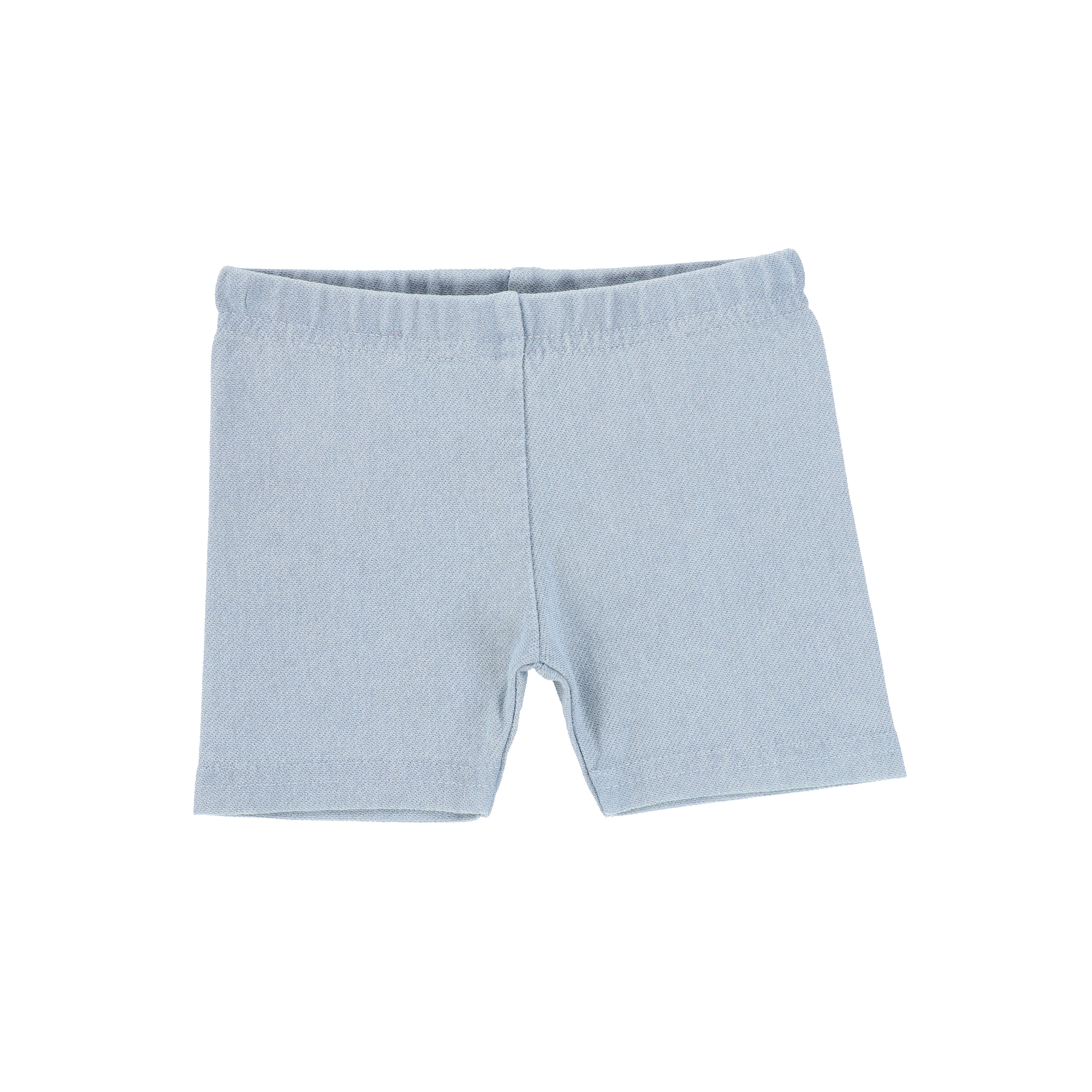 Chambray Biker Shorts