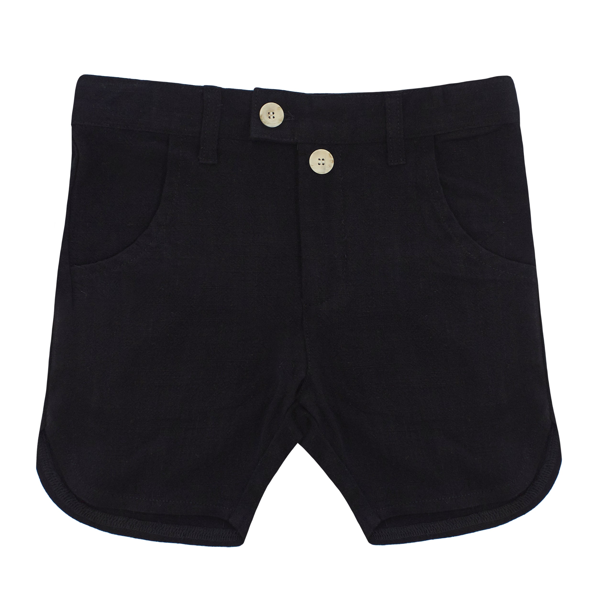 Kipp Black Cotton Shorts
