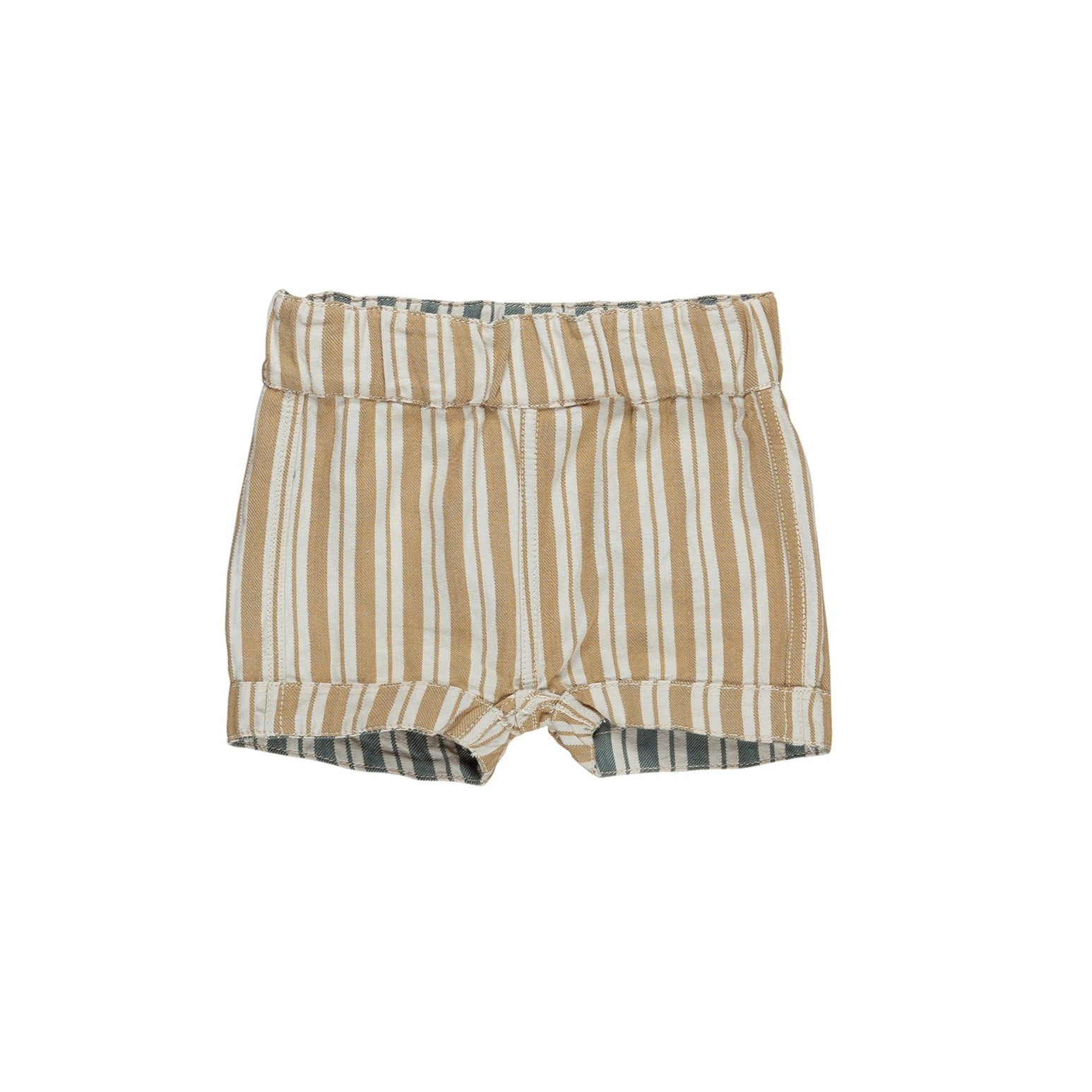 Hux Baby Light Spruce + Amber Stripe Reversible Short