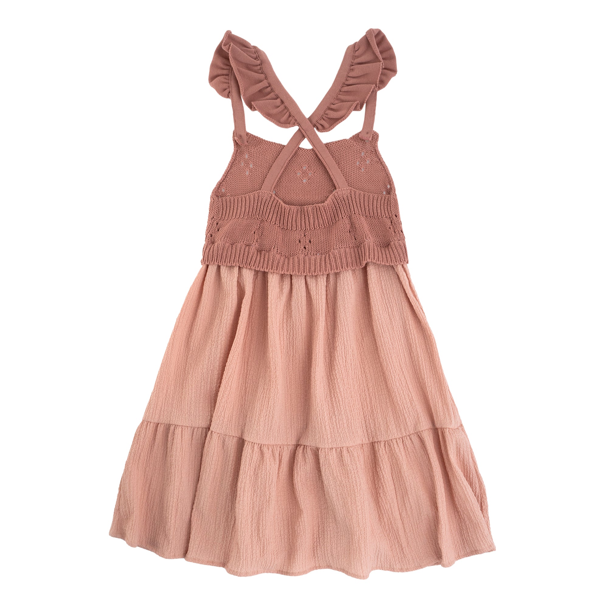 Tocoto Vintage Dark Pink Knit Woven Jumper