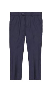 Charkole Navy Slim Fit Dress Pant