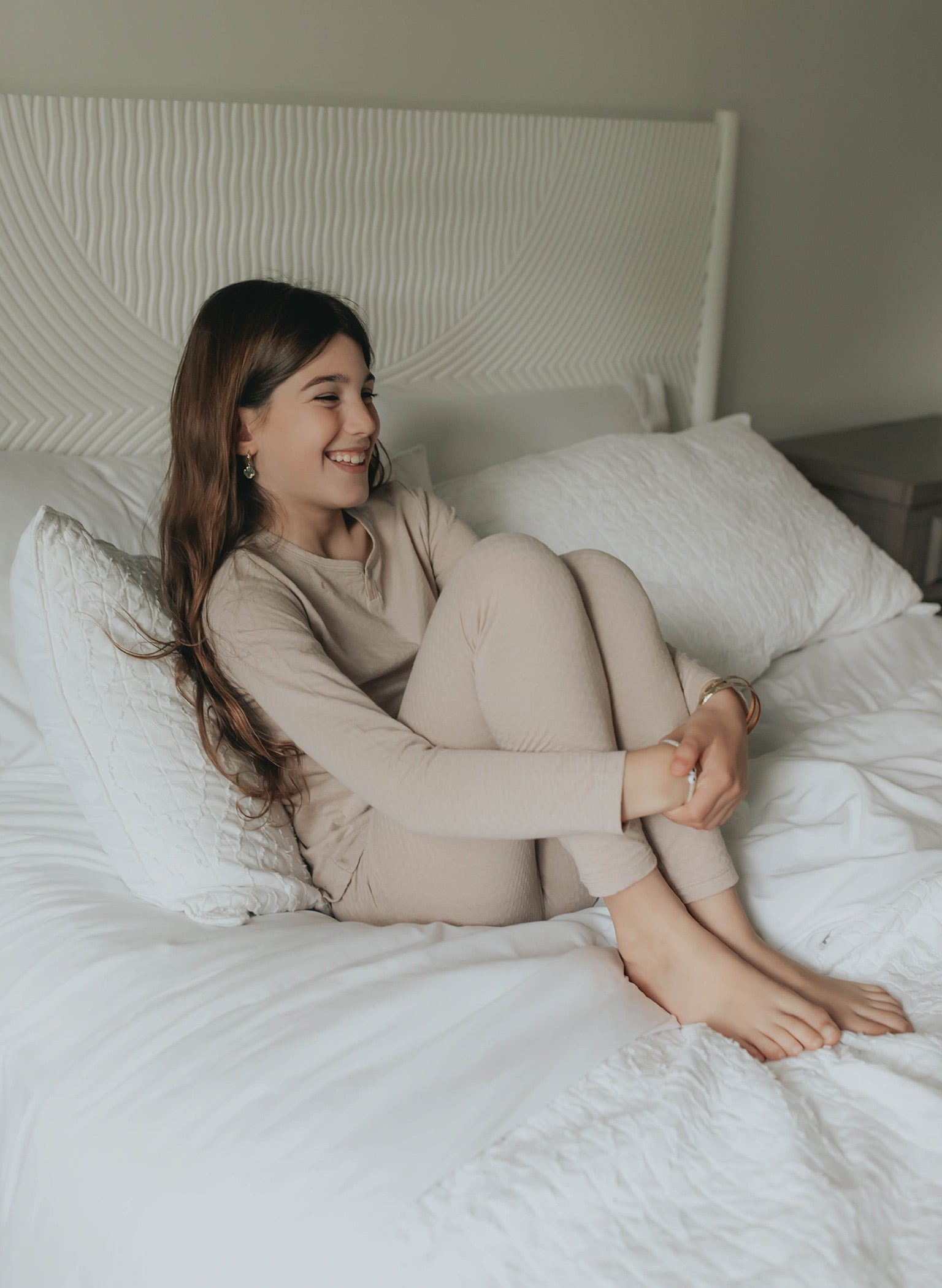 Bee & Dee Simply Taupe Small Pointelle Loungewear