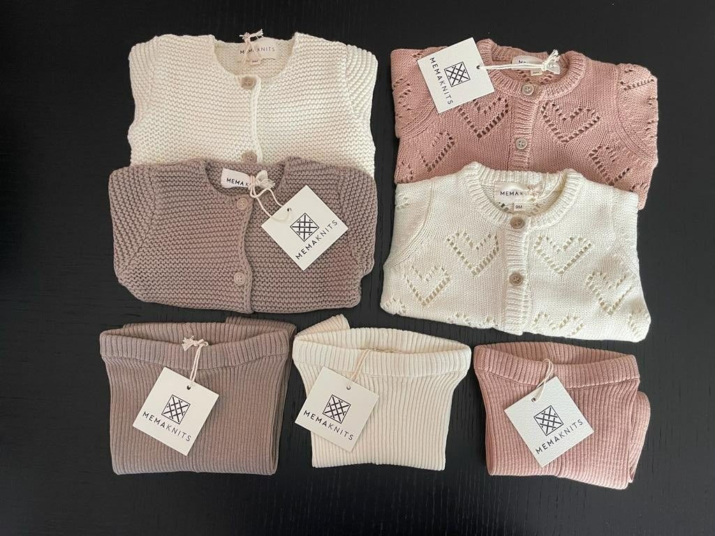 Mema Knits Mink Ribbed Knit Legging