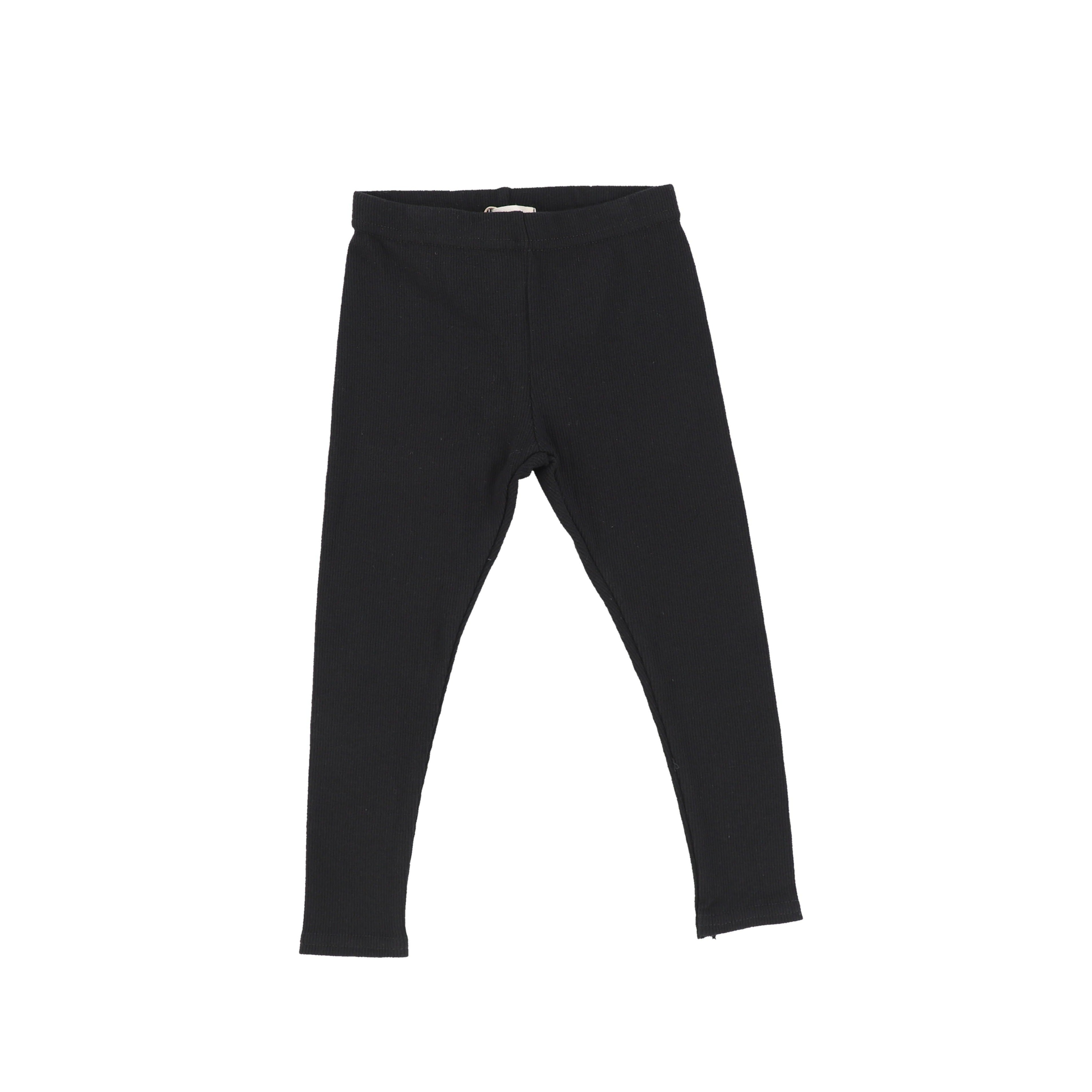 Black Ribbed Leggings