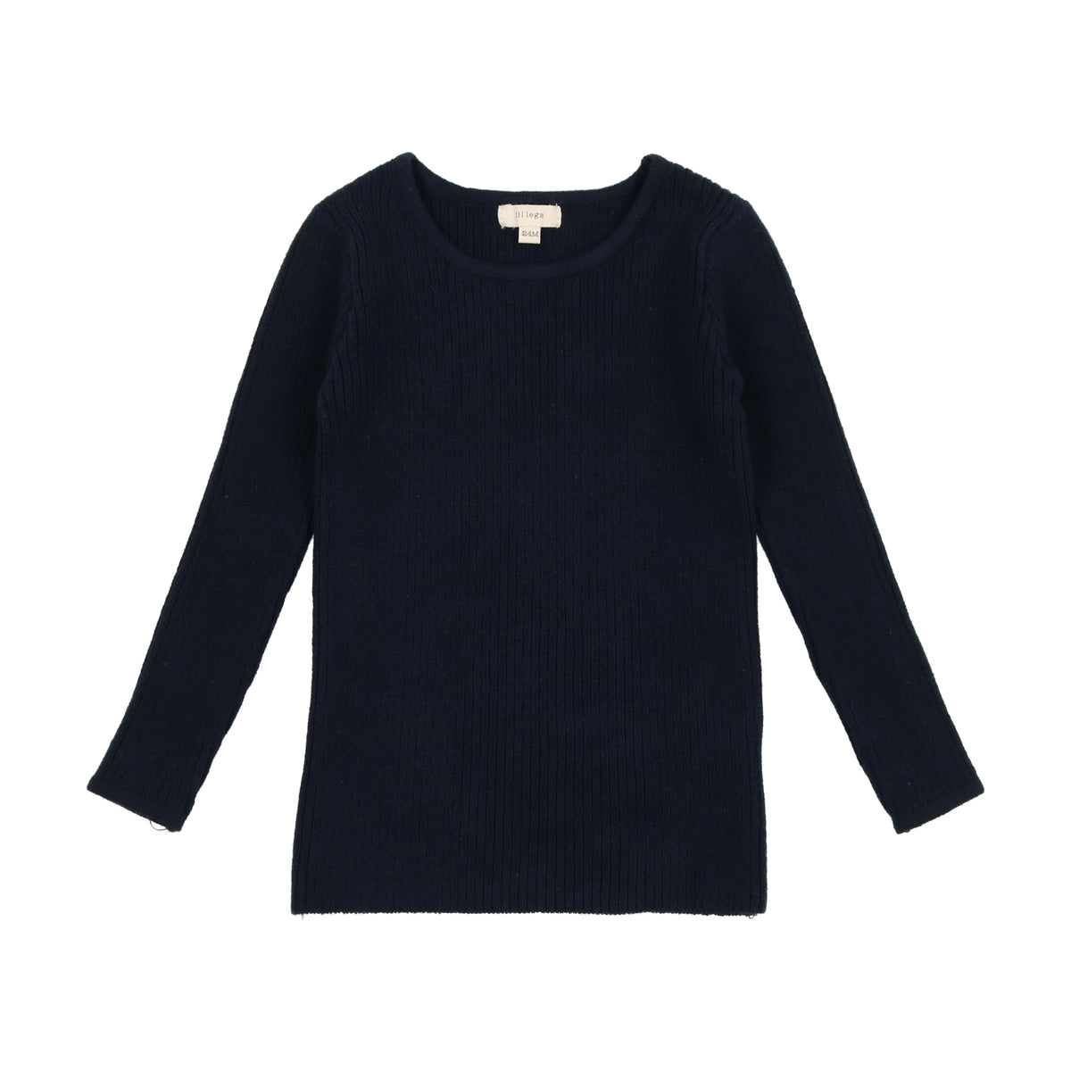 Black Knit Crewneck Sweater