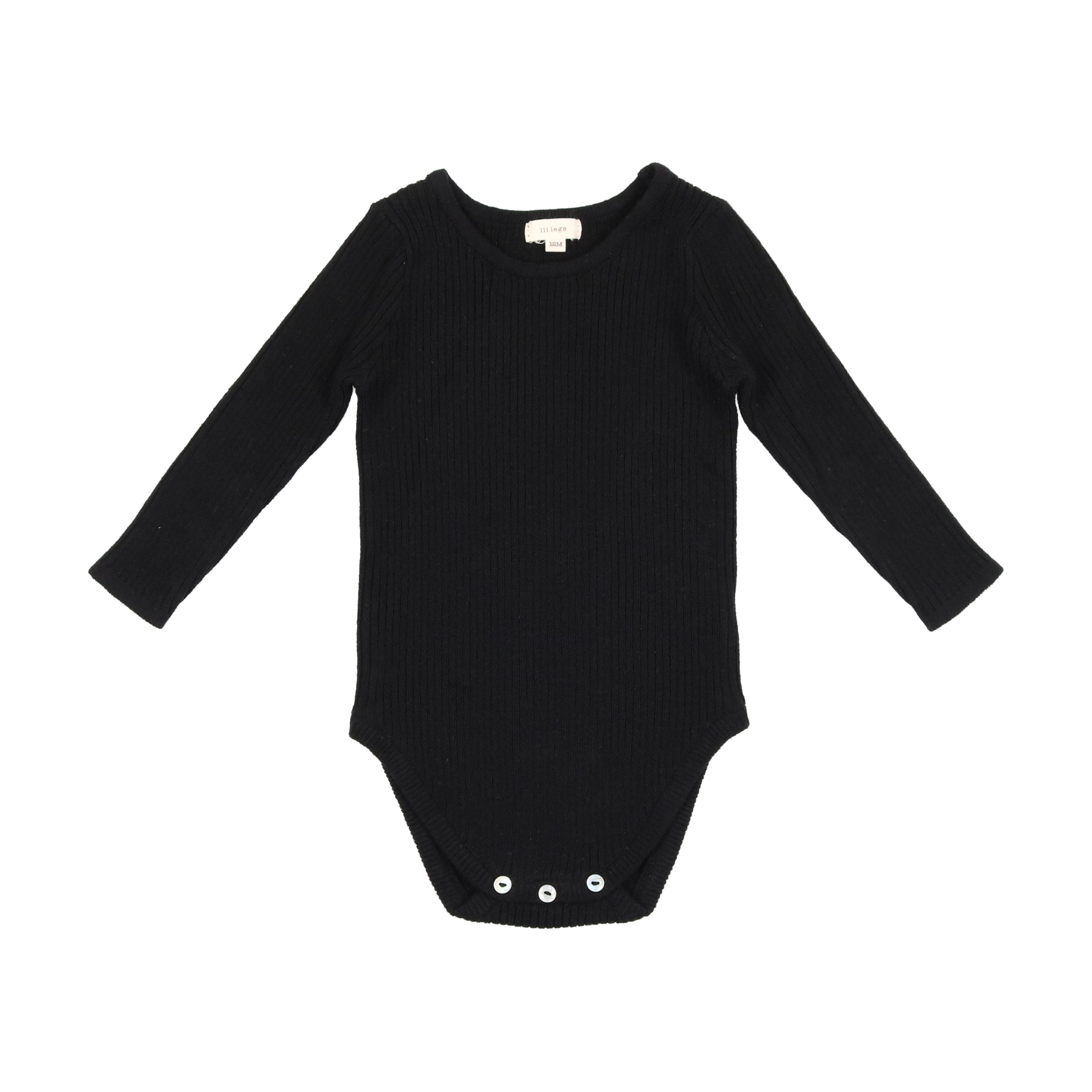Black Knit Crewneck Onesie