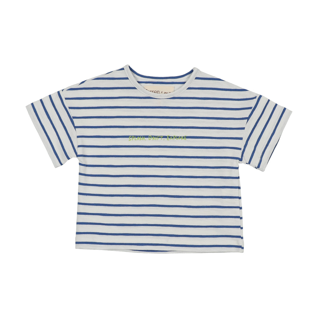 Royal Blue Striped Baby T-Shirt