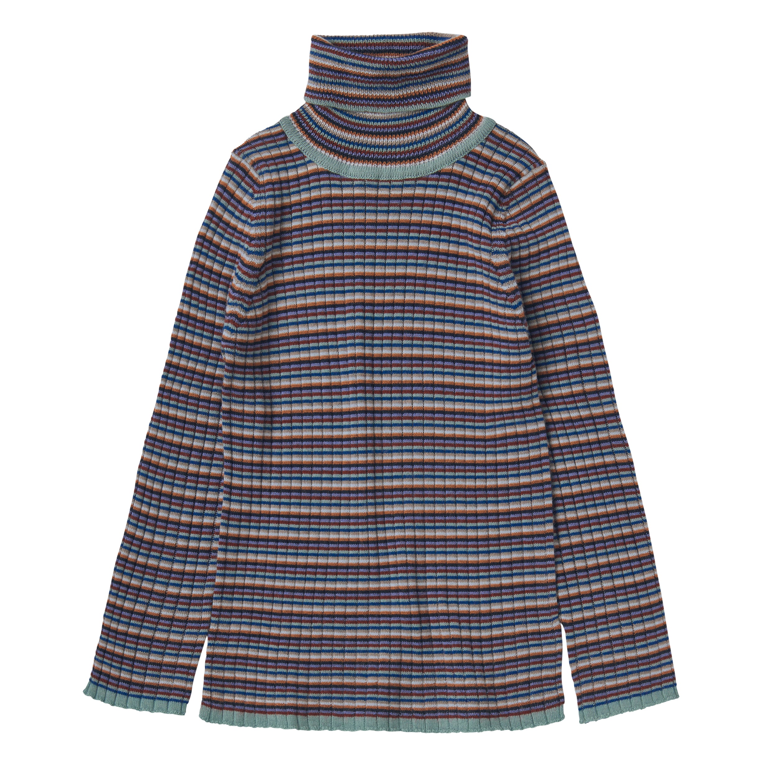 Multi Stripe Rollneck Blouse