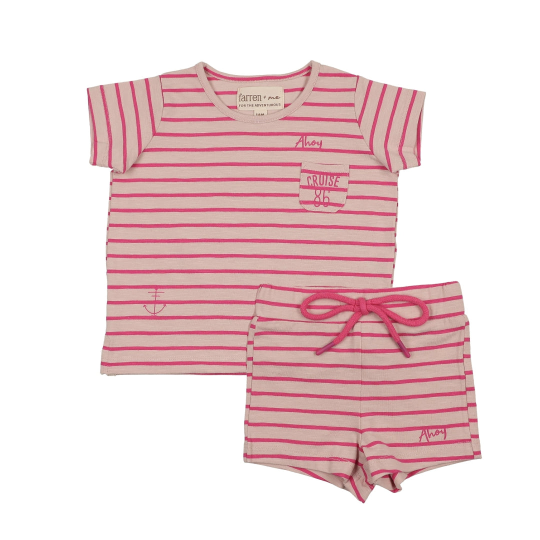 Hot Pink Striped Track Set