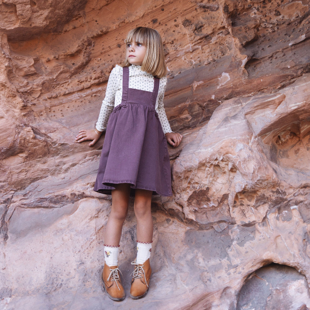 Plum Girls Bib Jumper