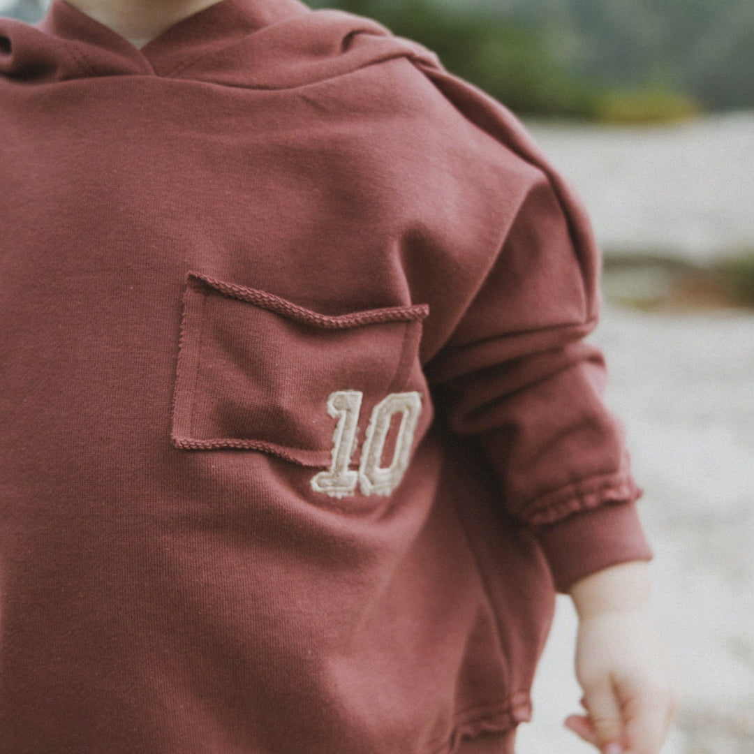 Mauve Hooded Sweatshirt Set