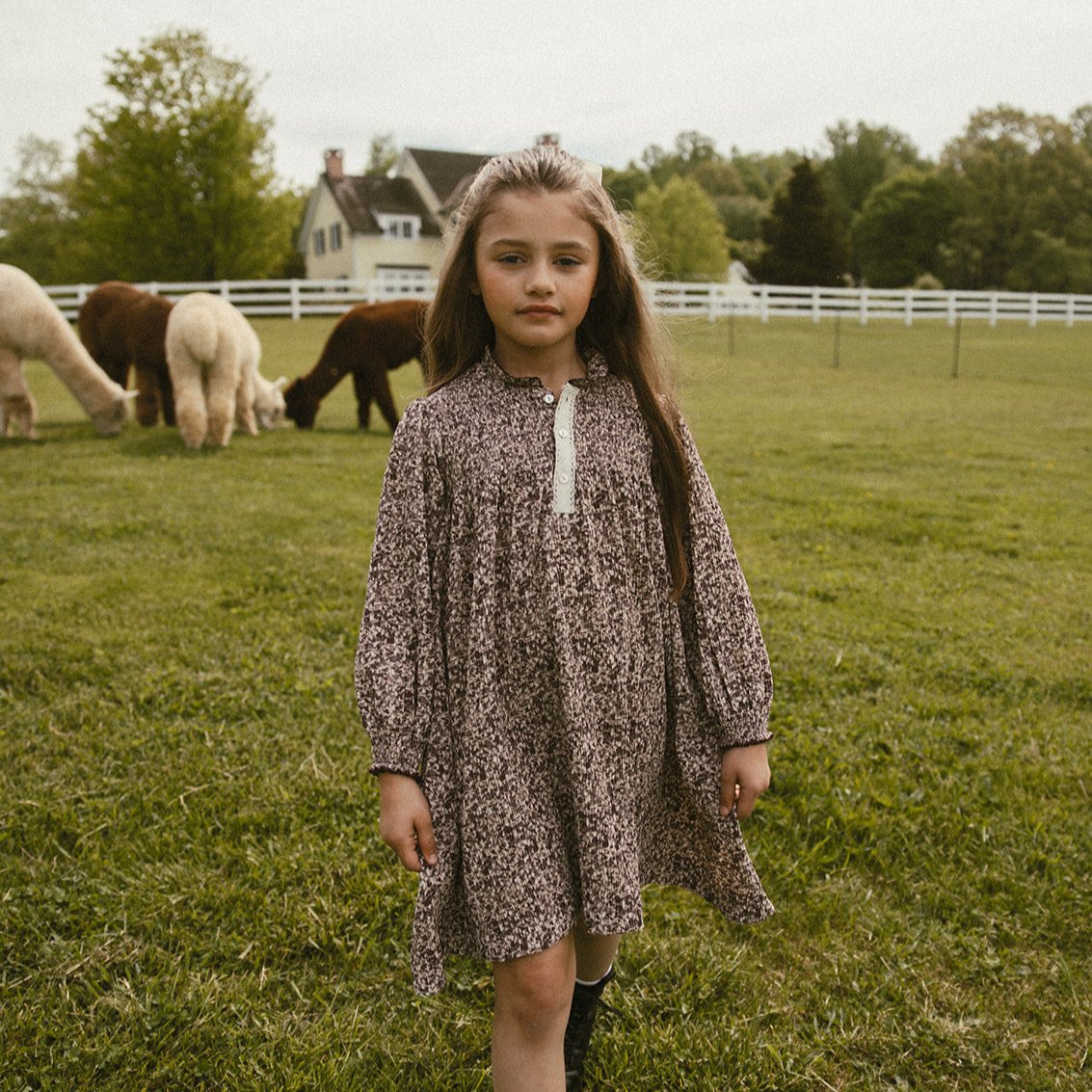 Grape Smocked Crinkle Dress