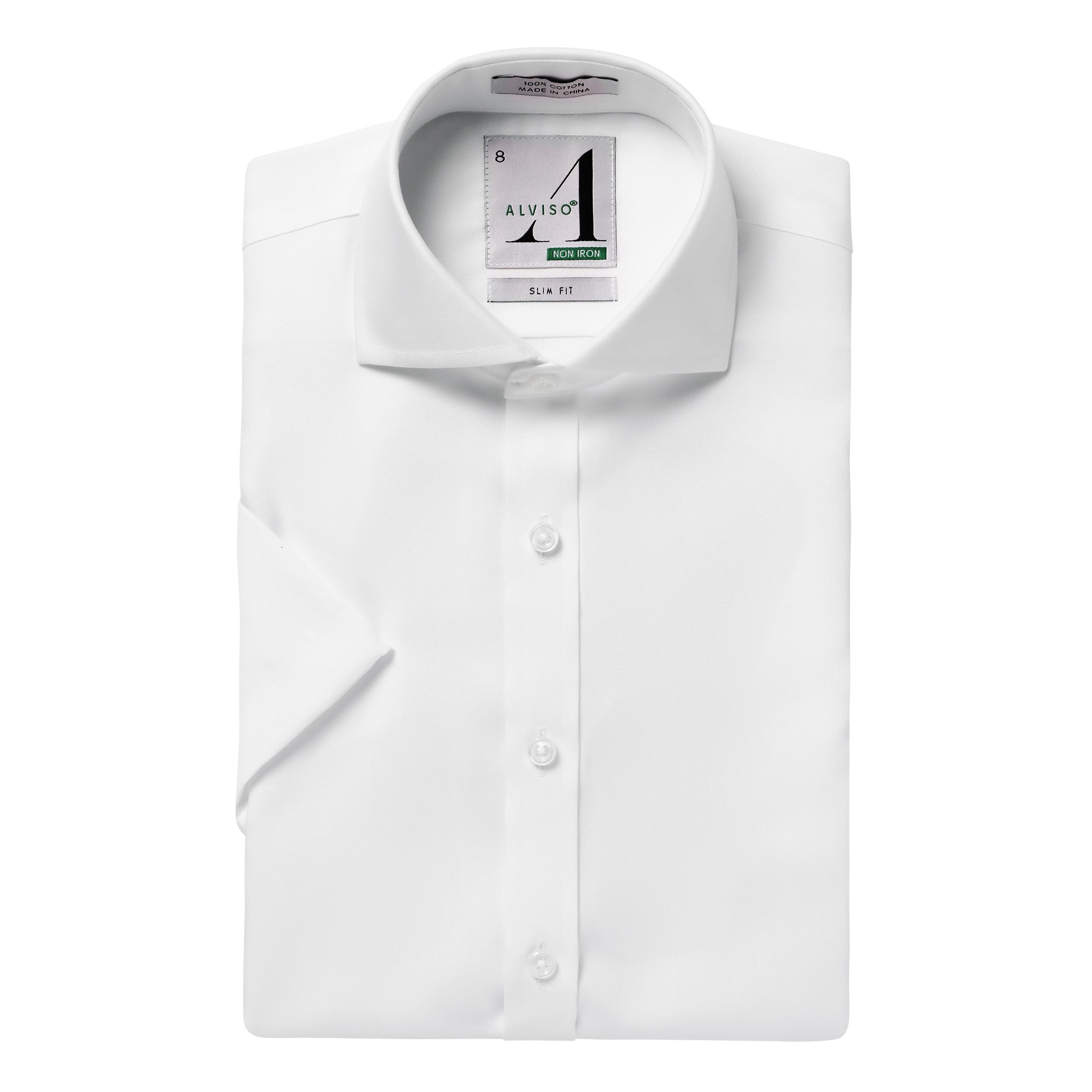 White Short Sleeve Non-Iron Shirt