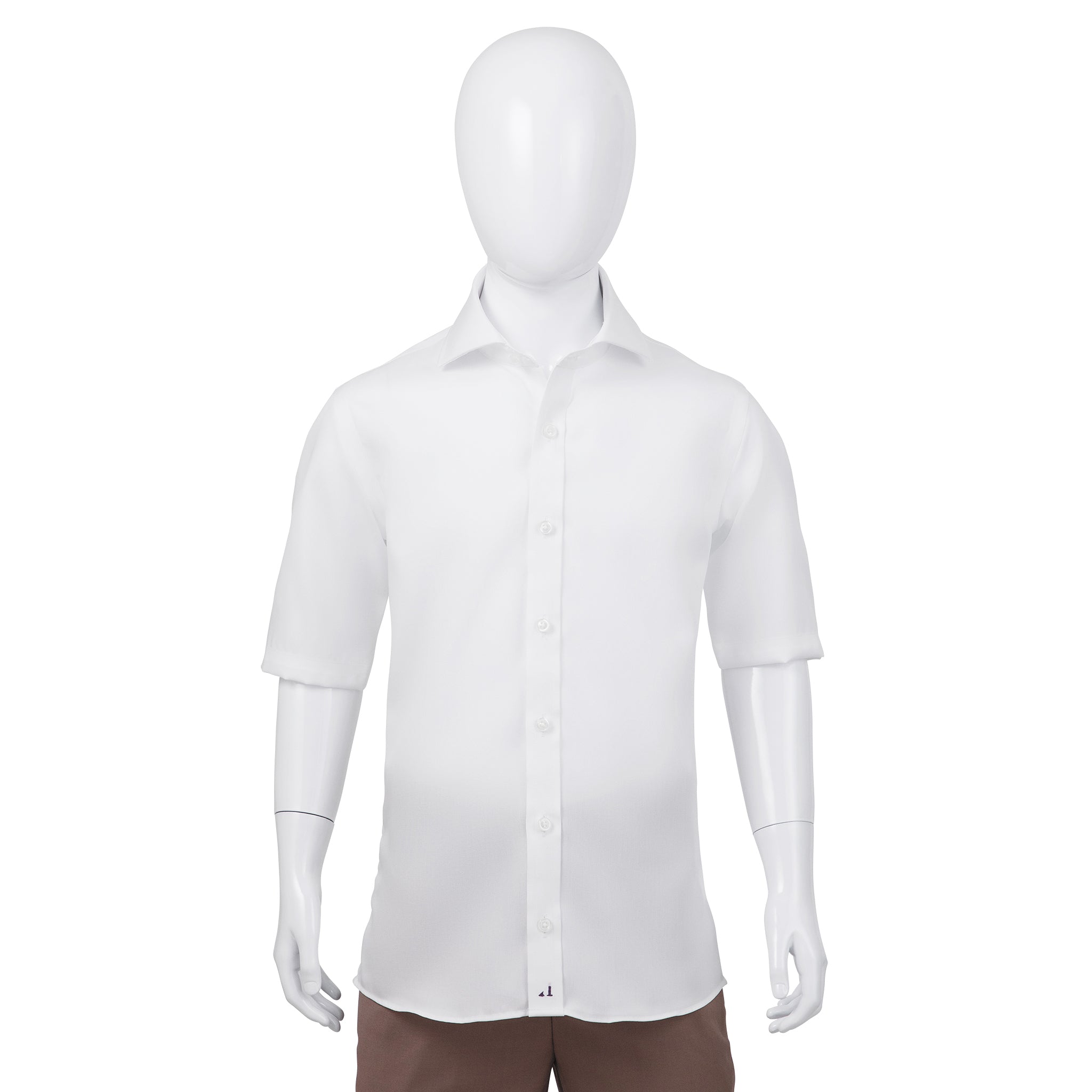 White Short Sleeve Non-Iron Shirt
