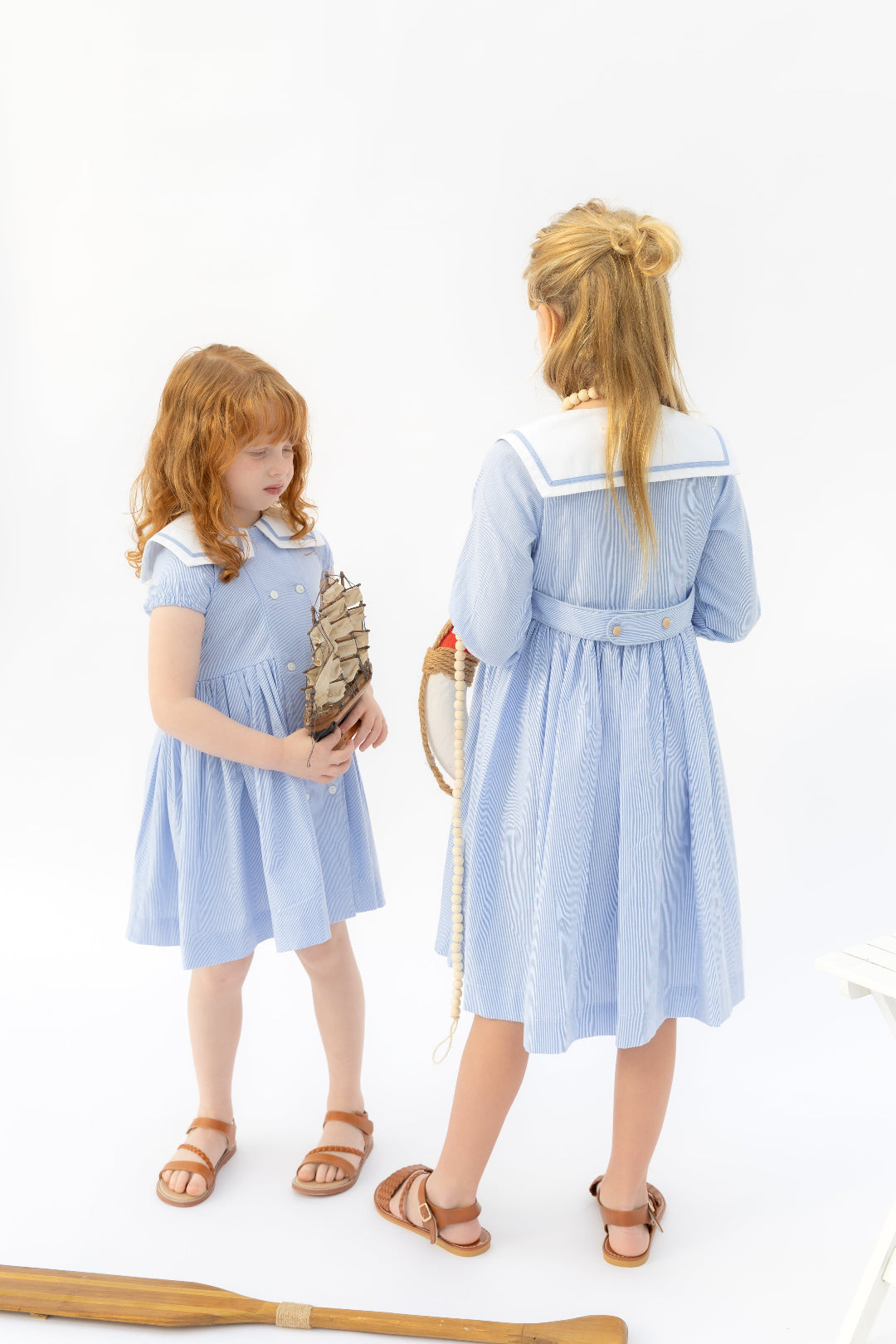 Striped Double Breasted Dress