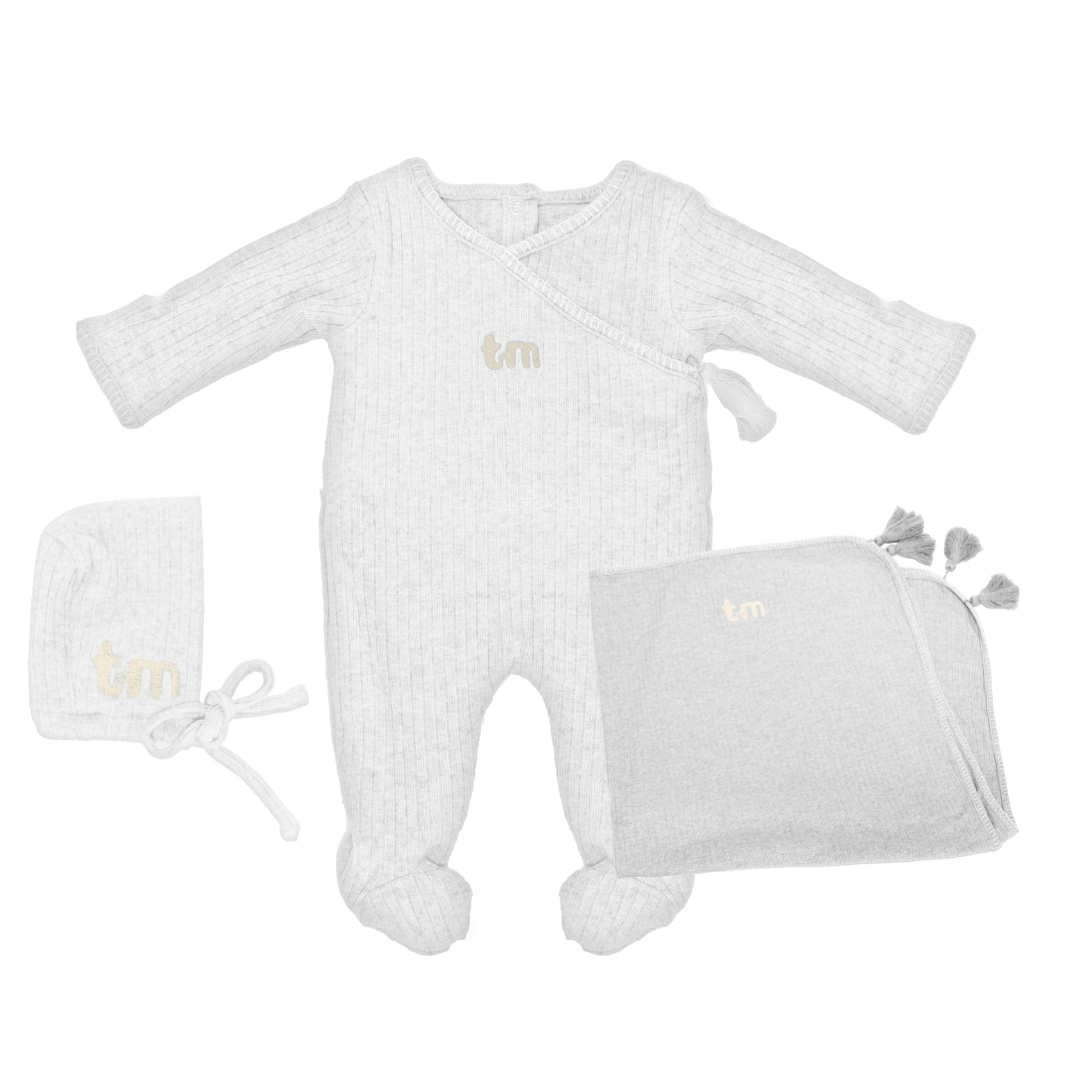 White Baby's First Outfit Layette Set