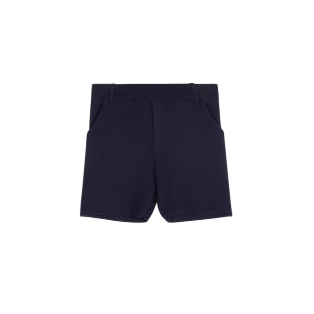 Navy Blue Knit Dressy Shorts