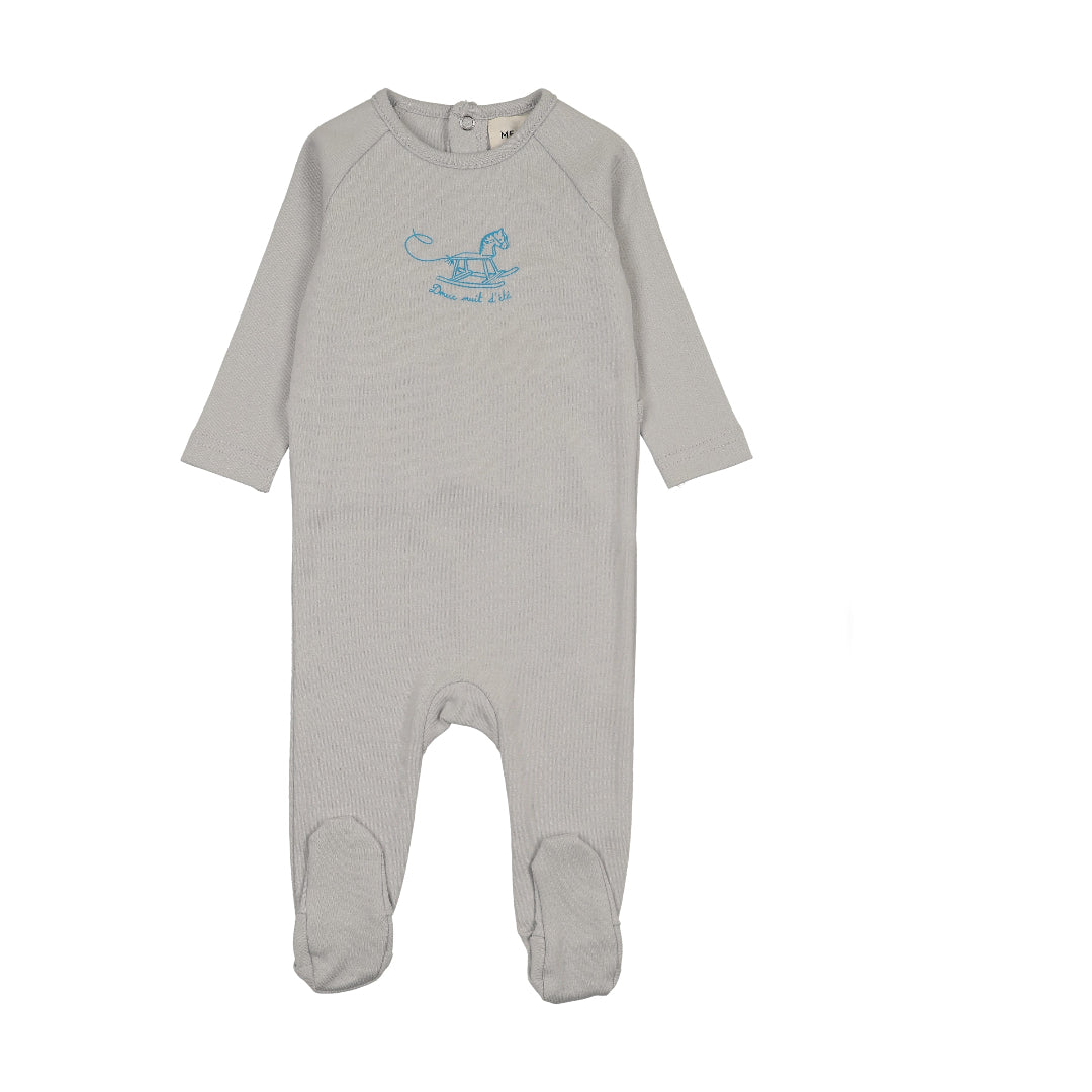 Grey Dawn Horse Rocker Footie