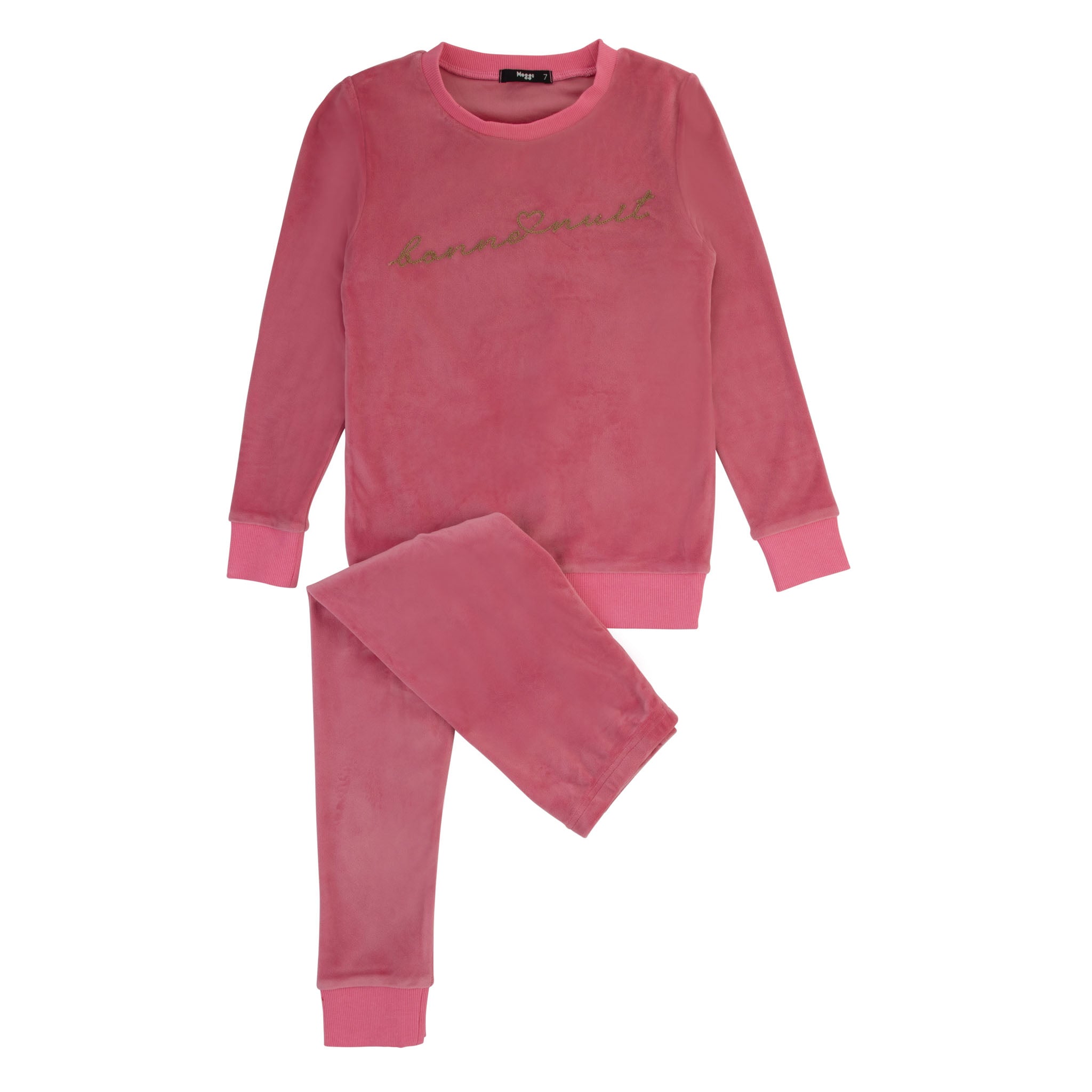 Pink Bonne Nuit Mohair Loungewear Set