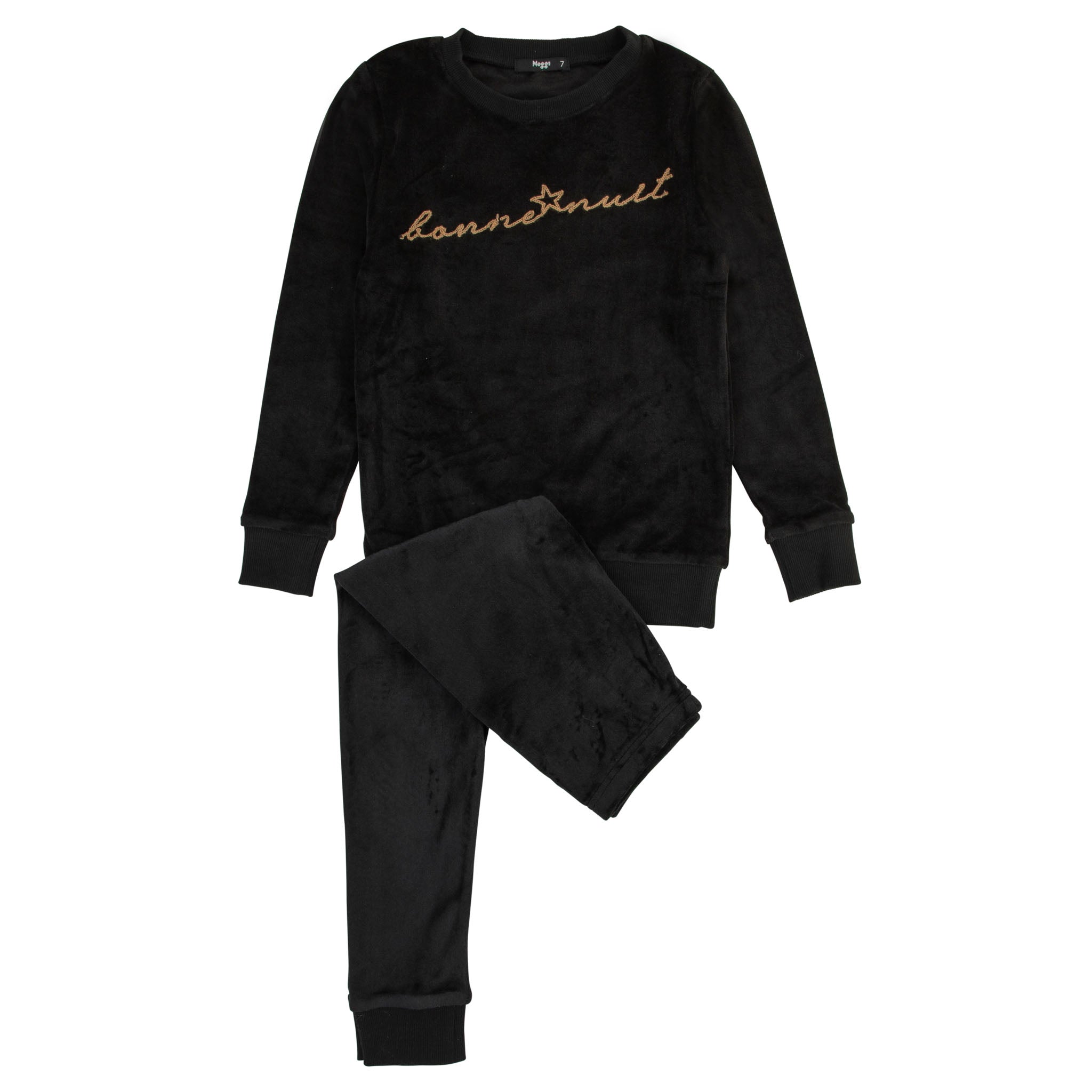 Black Bonne Nuit Mohair Loungewear Set