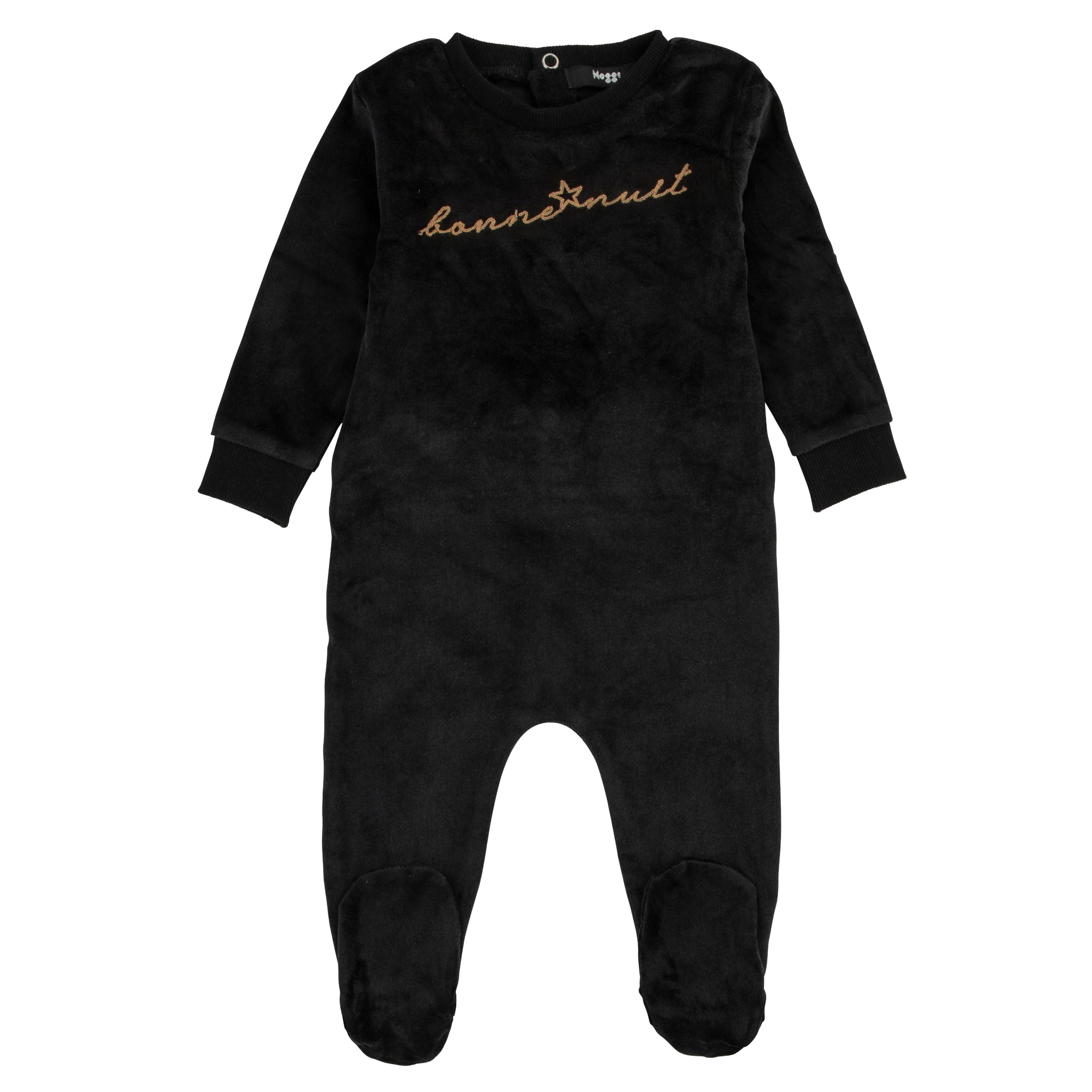 Black Bonne Nuit Mohair Footie