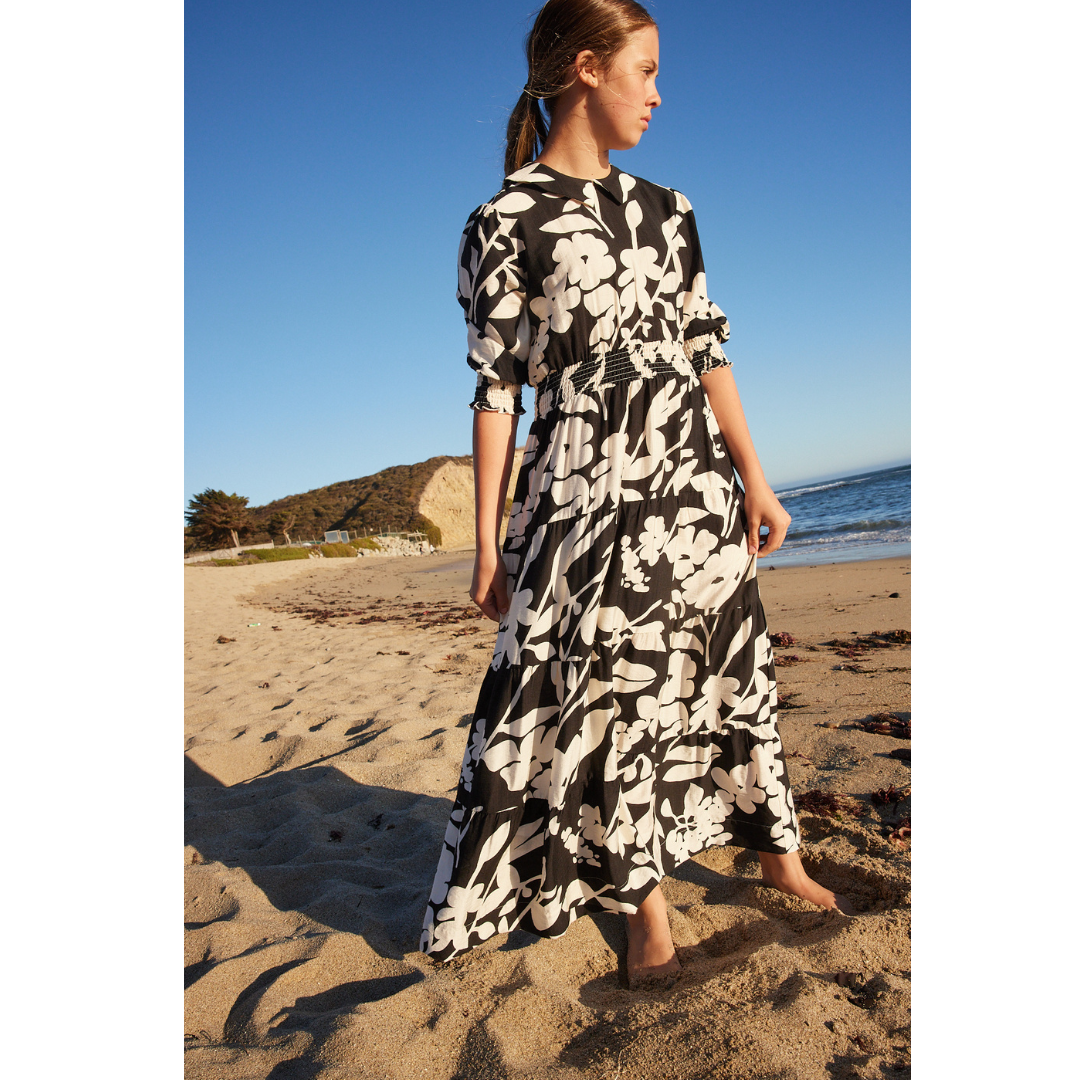 Pashmini Floral Riley Smocked Waist Maxi