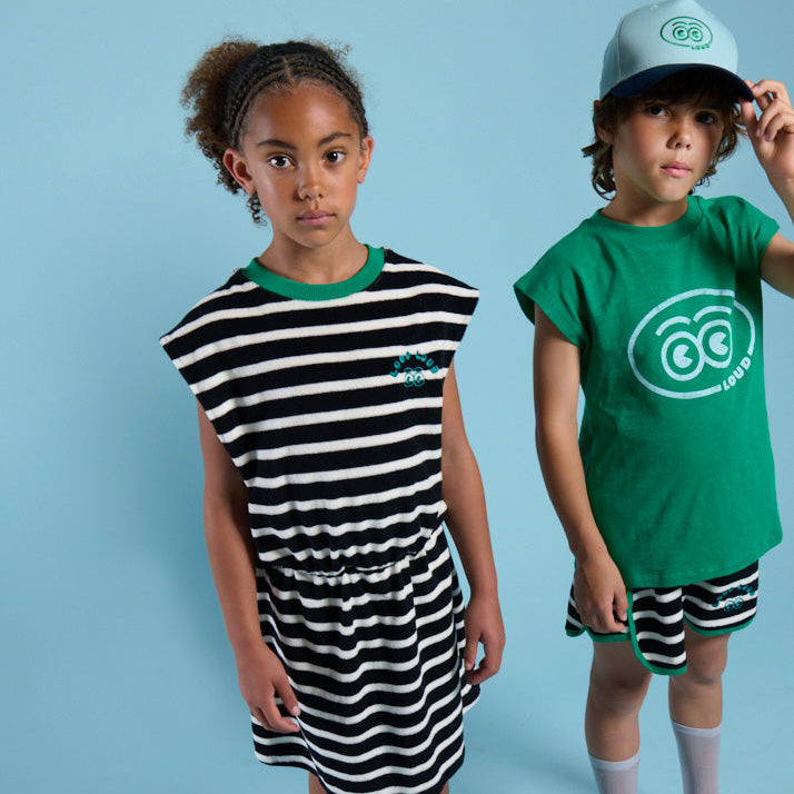 Anthracite Stripe Sleeveless Dress