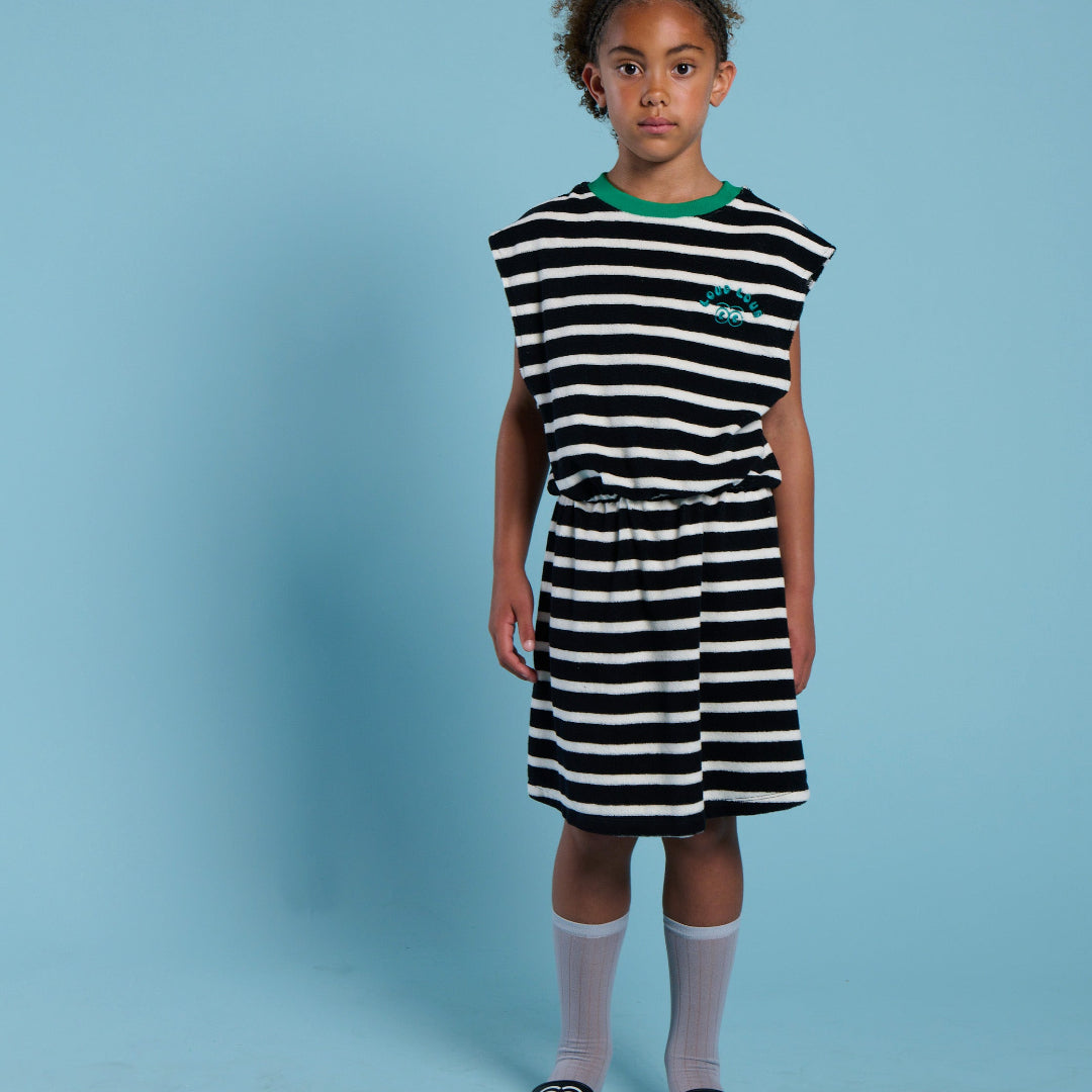 Anthracite Stripe Sleeveless Dress