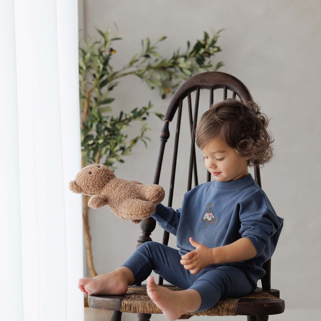 Off Navy Sweet Bear Toddler Set