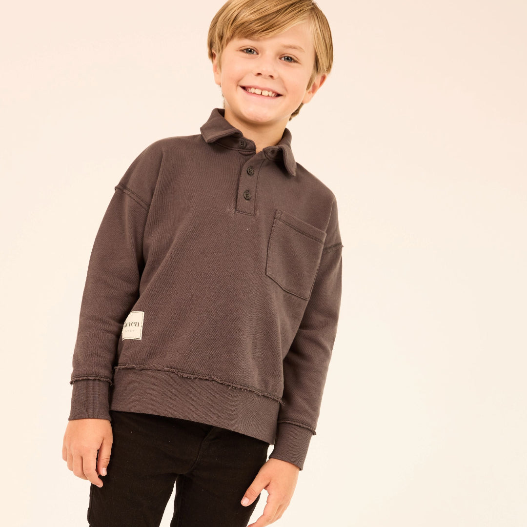 Grey Simply Boys Polo Shirt