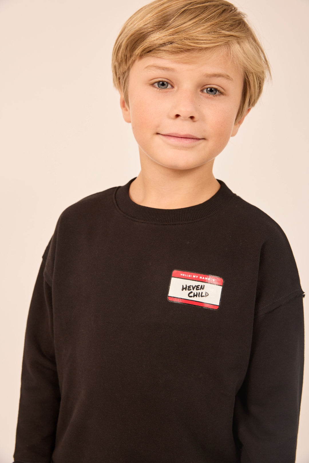Black Hello Sweatshirt