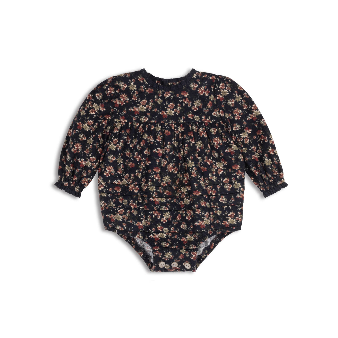Navy Brushed Floral Dress Collection Romper
