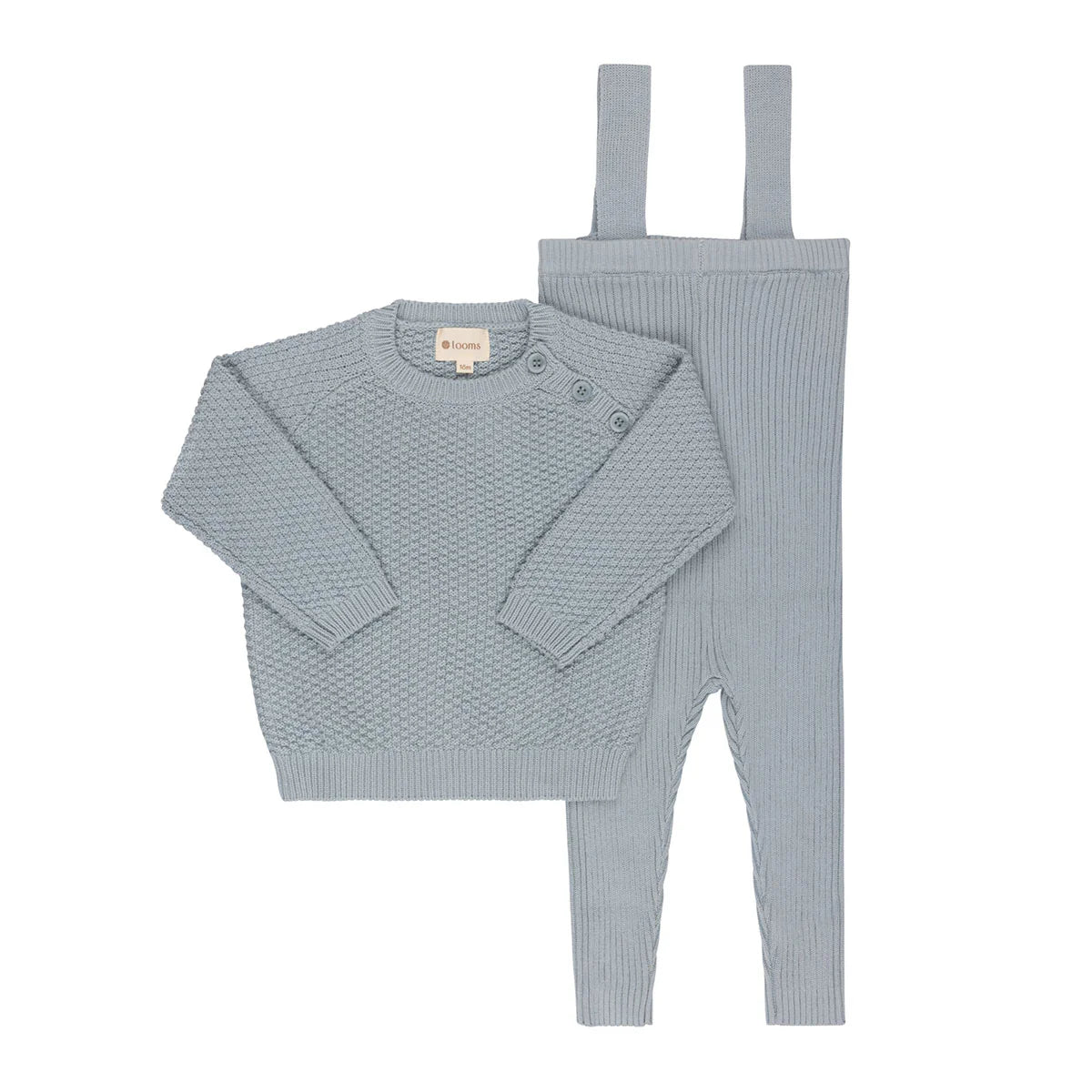 Blue Moss Knit Toddler Set