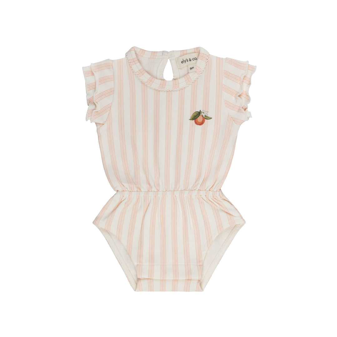 Peach Fruit Collection Romper
