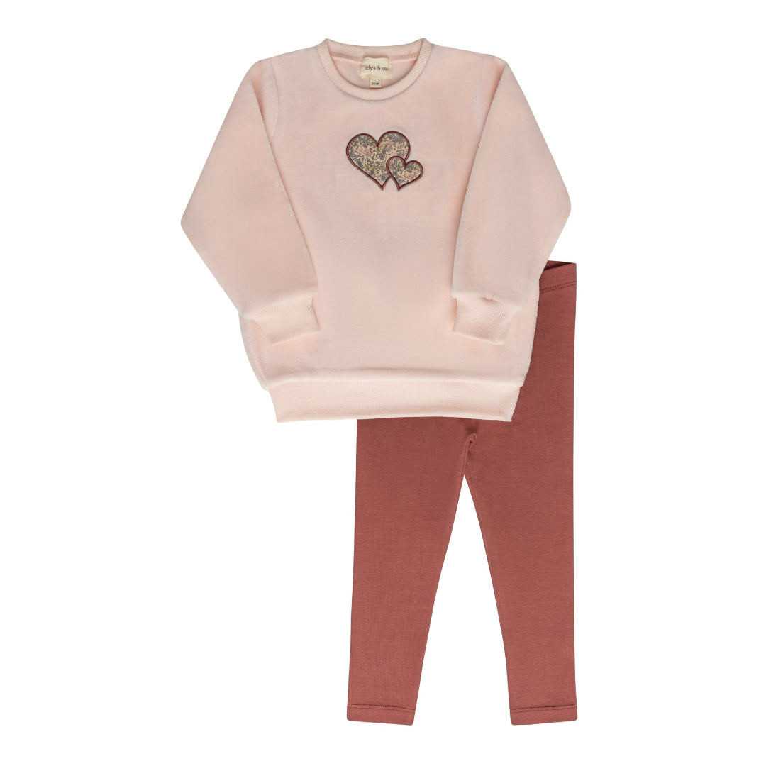 Pink Embroidered Liberty / Berry Collection 2 Piece Set