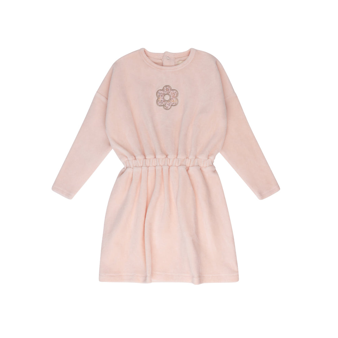 Pink Floral Velour Liberty Dress