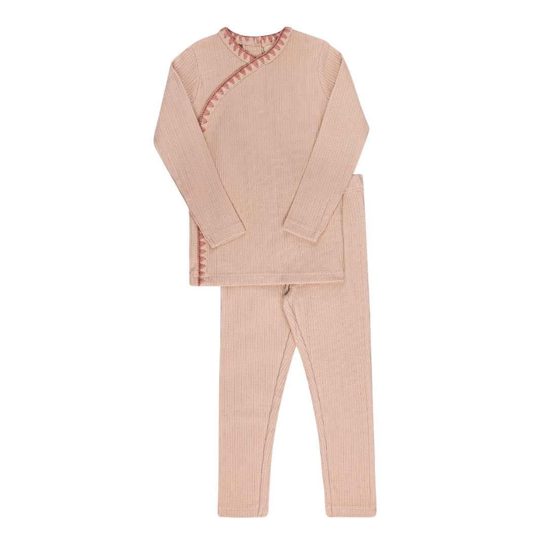 Pink Whip Stitch Collection Lounge Set