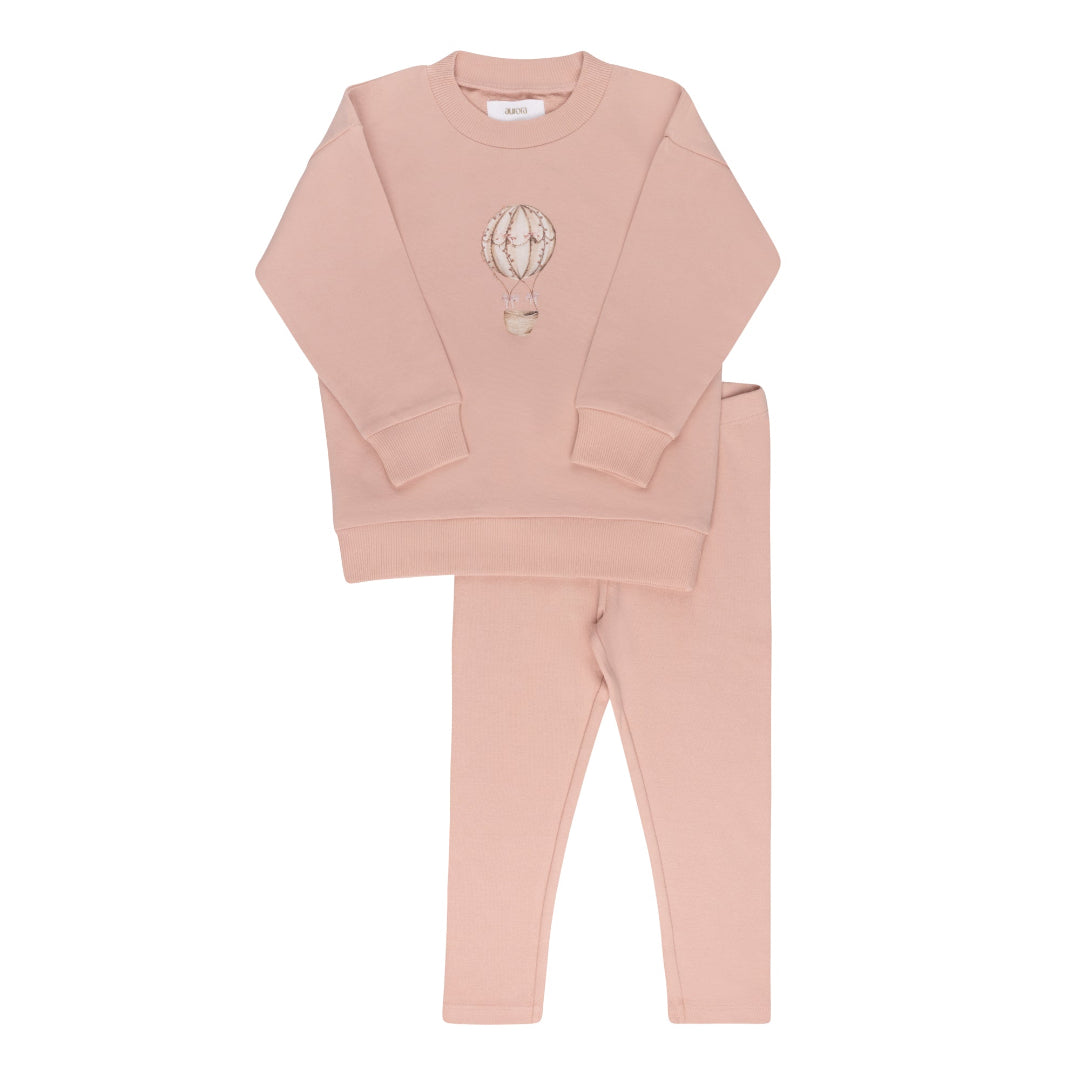 Pink French Terry Hot Air Ballon Collection Set