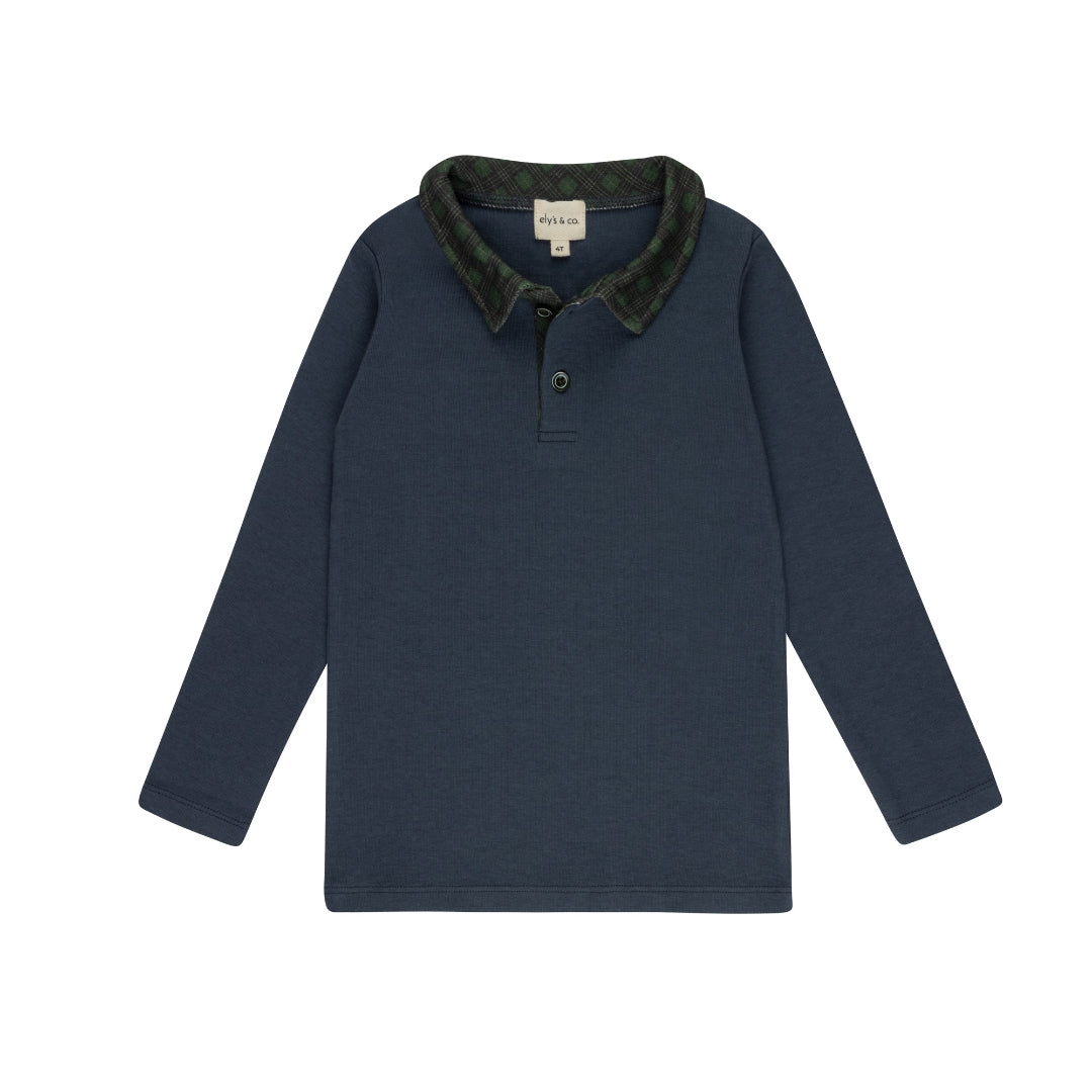 Blue Plaid Collection Polo