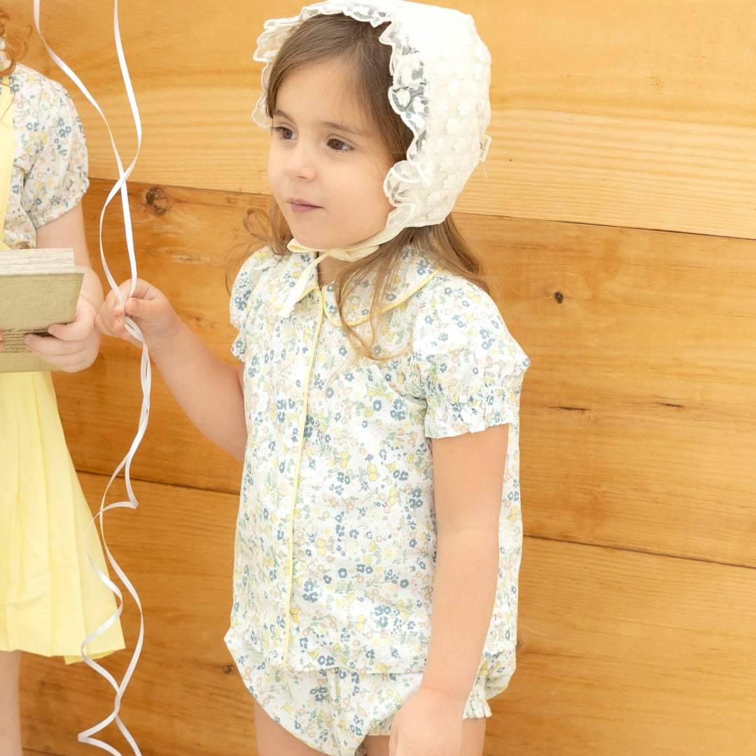 Floral Yellow Bloomer Set