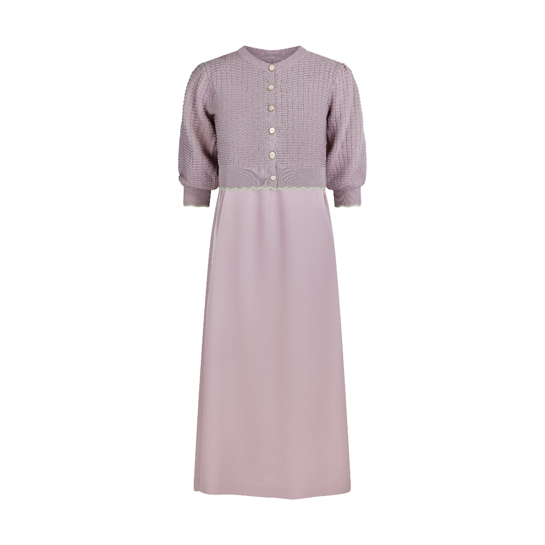 Pashmini Lavender Abigail Scalloped Cardigan Maxi