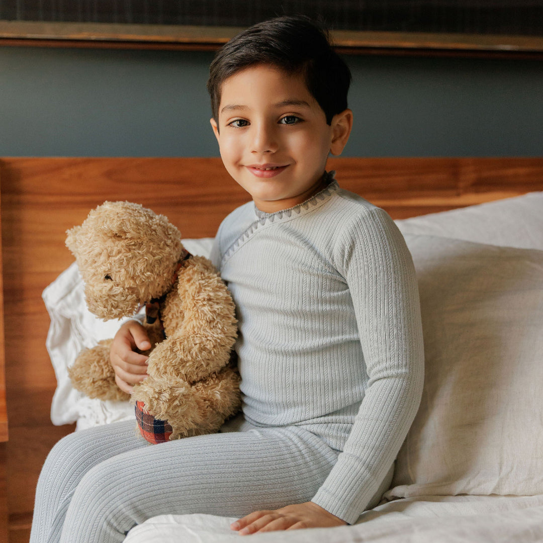 Blue Whip Stitch Collection Lounge Set