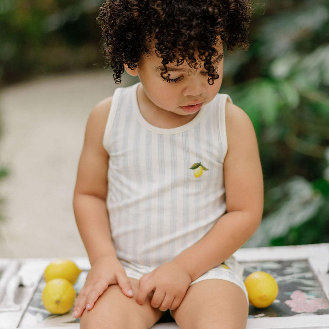 Lemon Fruit Collection Tank and shorts