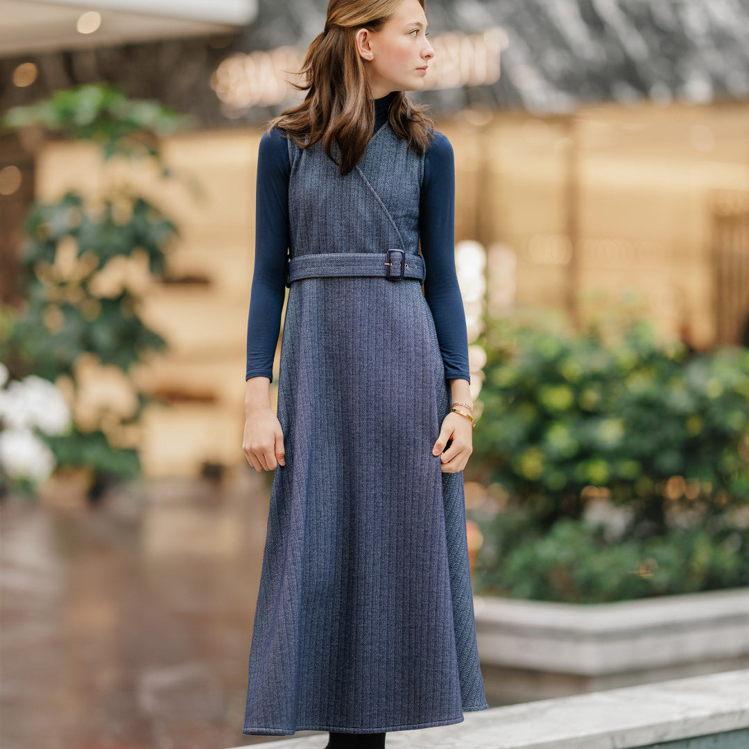 Blue Wrap Jumper