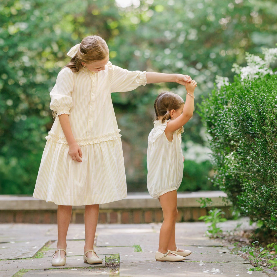 Yellow Stripe Romper